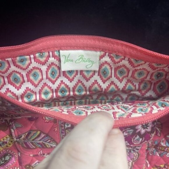 Vera Bradley Hipster Pick/Orange Floral Pattern. "See Video Below" - Picture 7 of 8